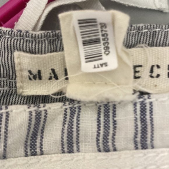 Anthropologie Marrakech Striped Zipper Waist Blue, White & Grey Skort Size 31 - Picture 10 of 12